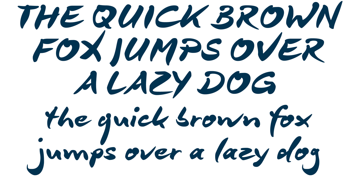 Example font DeBorstel Brush Pro #6